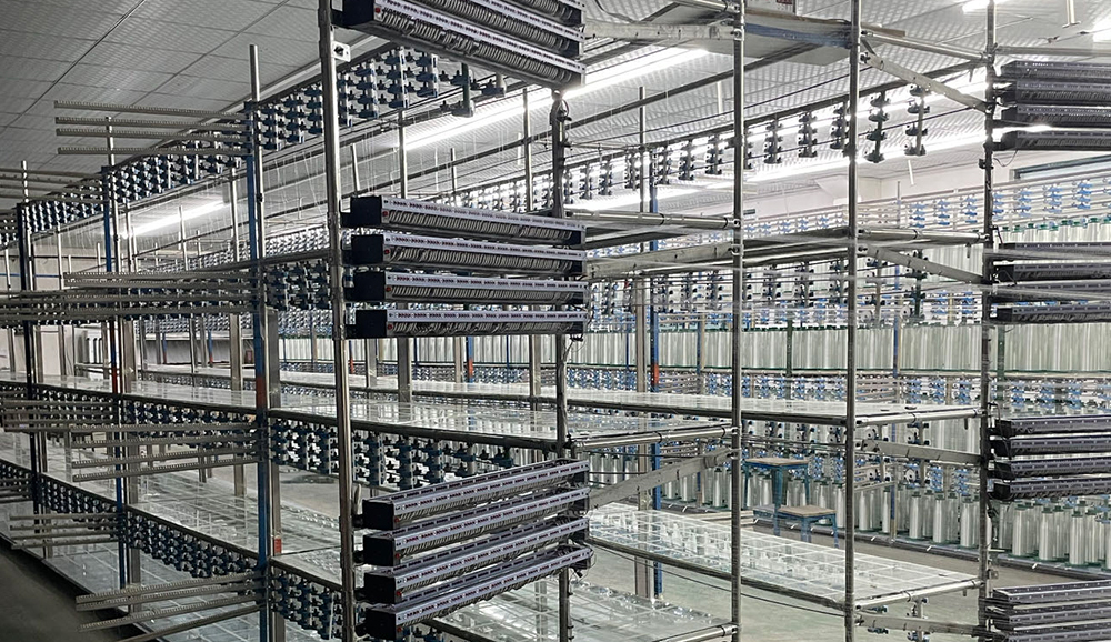 整經(jīng)紗架客戶現(xiàn)場