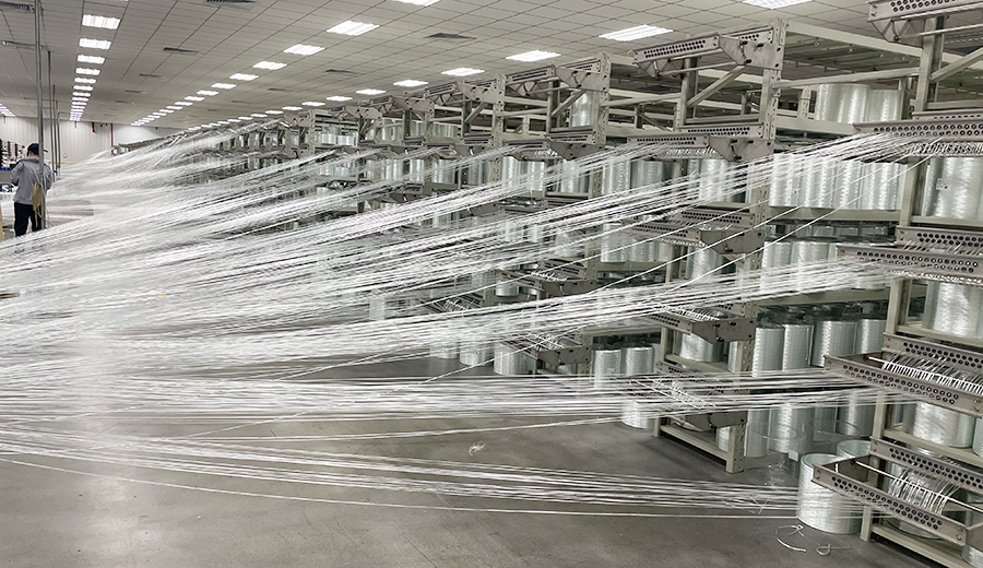 織布紗架客戶現(xiàn)場