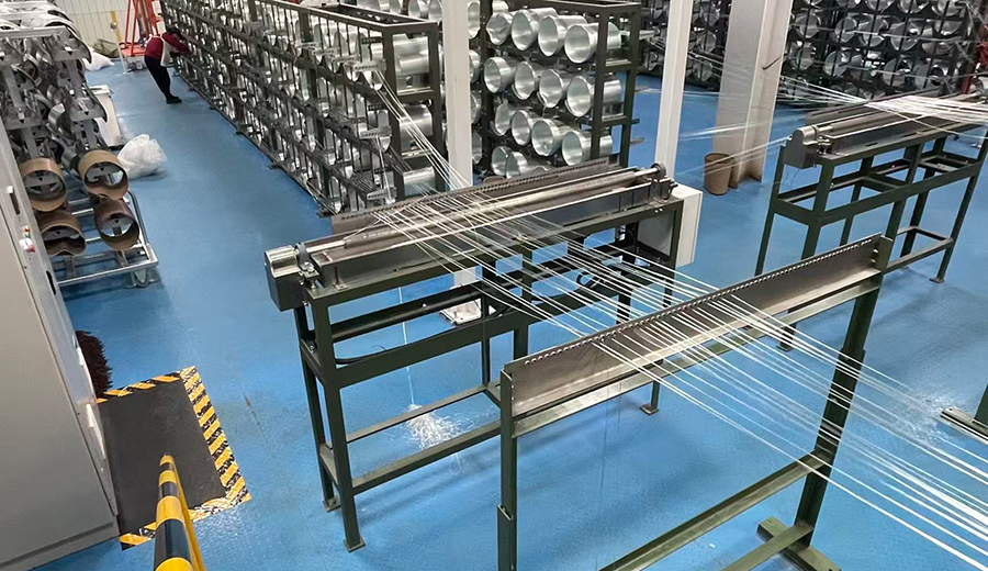 短切紗架客戶現(xiàn)場